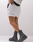 【Primordial is Primitive】 COVERED SHORT PANTS 203AL_WHITE