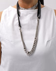 【Primordial is Primitive】 BACK CROSSED TANK TOP 413CC_WHITE
