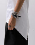 【Primordial is Primitive】 BACK CROSSED TANK TOP 413CC_WHITE
