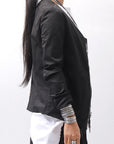 【Primordial is Primitive】 UNISEX STRETCHED CARDIGAN JACKET 398CC_BLACK
