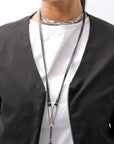 【Primordial is Primitive】 UNISEX STRETCHED CARDIGAN JACKET 398CC_BLACK