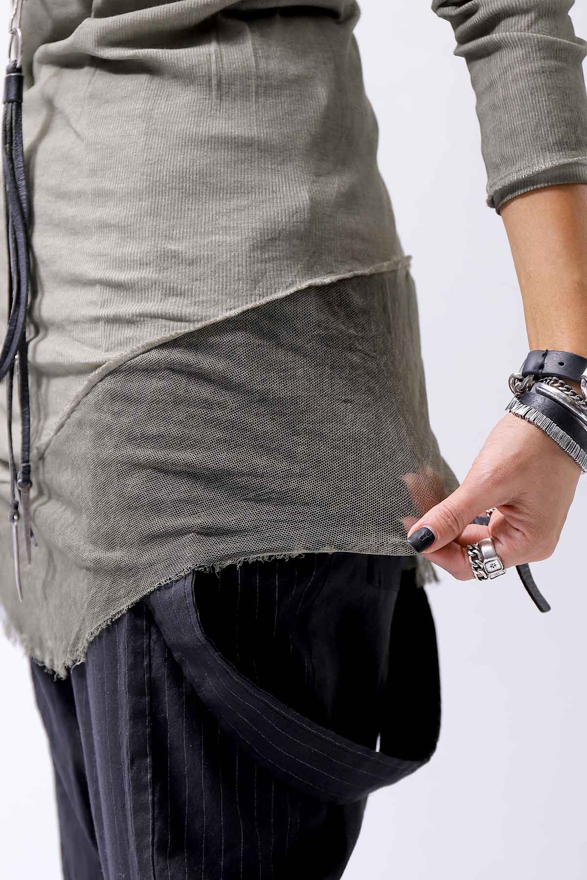 【RUNDHOLZ】 COTTON RIB TOP 234 0503_SCHLIF CLOUD