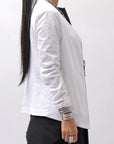 【Primordial is Primitive】 UNISEX STRETCHED CARDIGAN JACKET 398CC_WHITE