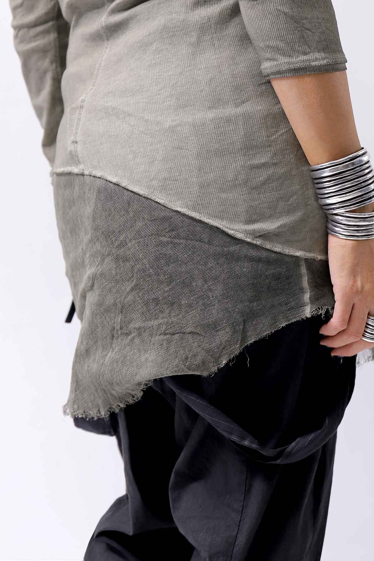 【RUNDHOLZ】 COTTON RIB TOP 234 0503_SCHLIF CLOUD