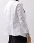 【Primordial is Primitive】 UNISEX STRETCHED CARDIGAN JACKET 398CC_WHITE