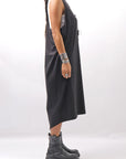 【NOSTRASANTISSIMA】 LONG TANK COCOON DRESS C152_BLACK