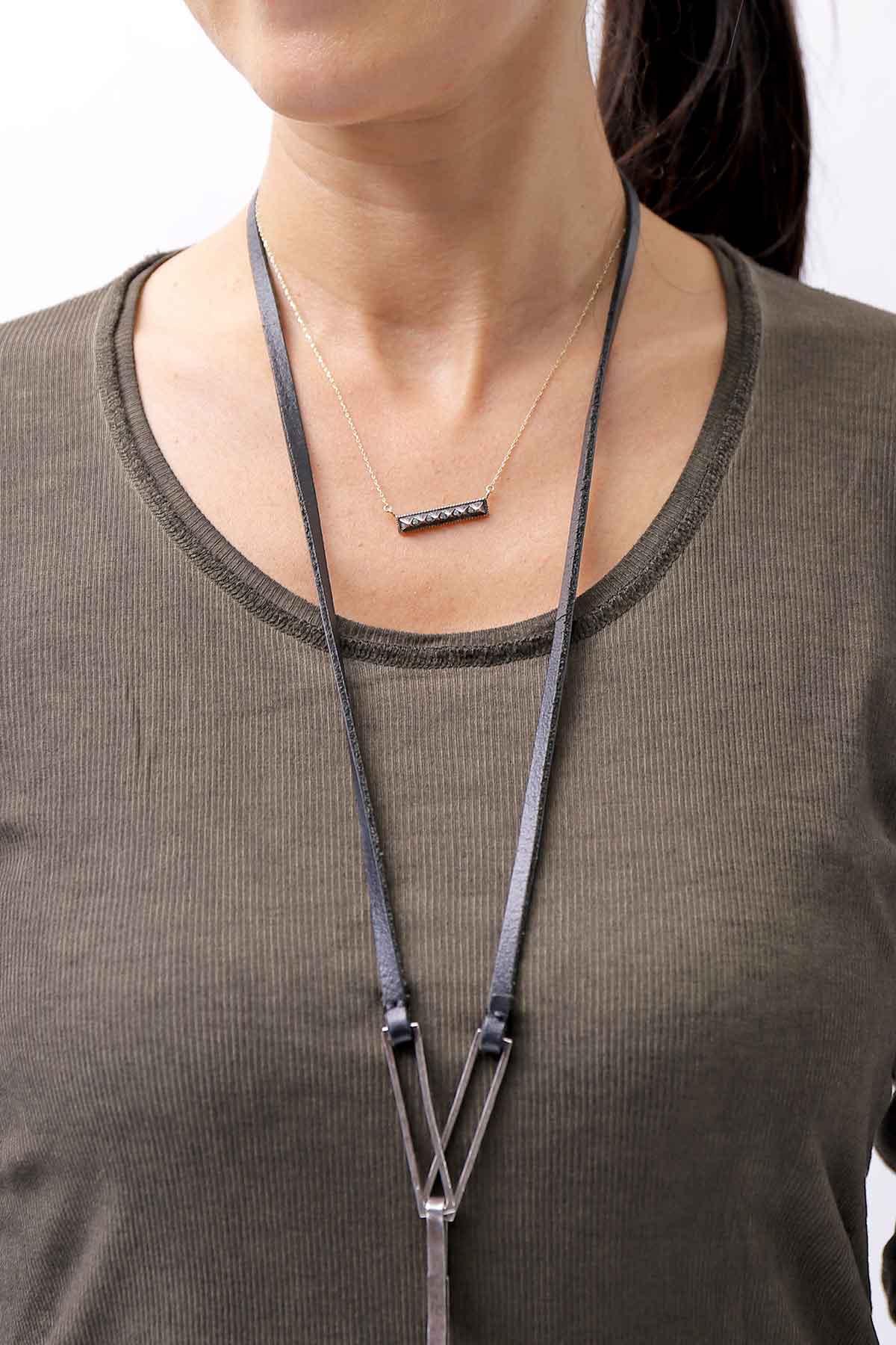 【RUNDHOLZ】 COTTON RIB TOP 234 0503_KHAKI CLOUD