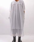 【bajra】 BACK TULLE&COTTON LAYERED TOP 160QK04_WHITE