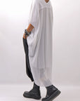 【bajra】 BACK TULLE&COTTON LAYERED TOP 160QK04_WHITE