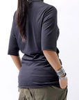 【bajra】 STAND NECK W COTTON TOP 150QK01