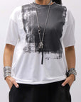 【bajra】 UNISEX PRINTED TEE BLACK&WHITE SET 156QK02