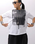 【bajra】 UNISEX PRINTED TEE BLACK&WHITE SET 156QK02