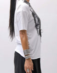 【bajra】 UNISEX PRINTED TEE BLACK&WHITE SET 156QK02