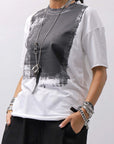 【bajra】 UNISEX PRINTED TEE BLACK&WHITE SET 156QK02