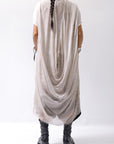 【sanctamuerte】 BACK DRAPE LONG SHIRT 284/MM_DUSTY BEIGE