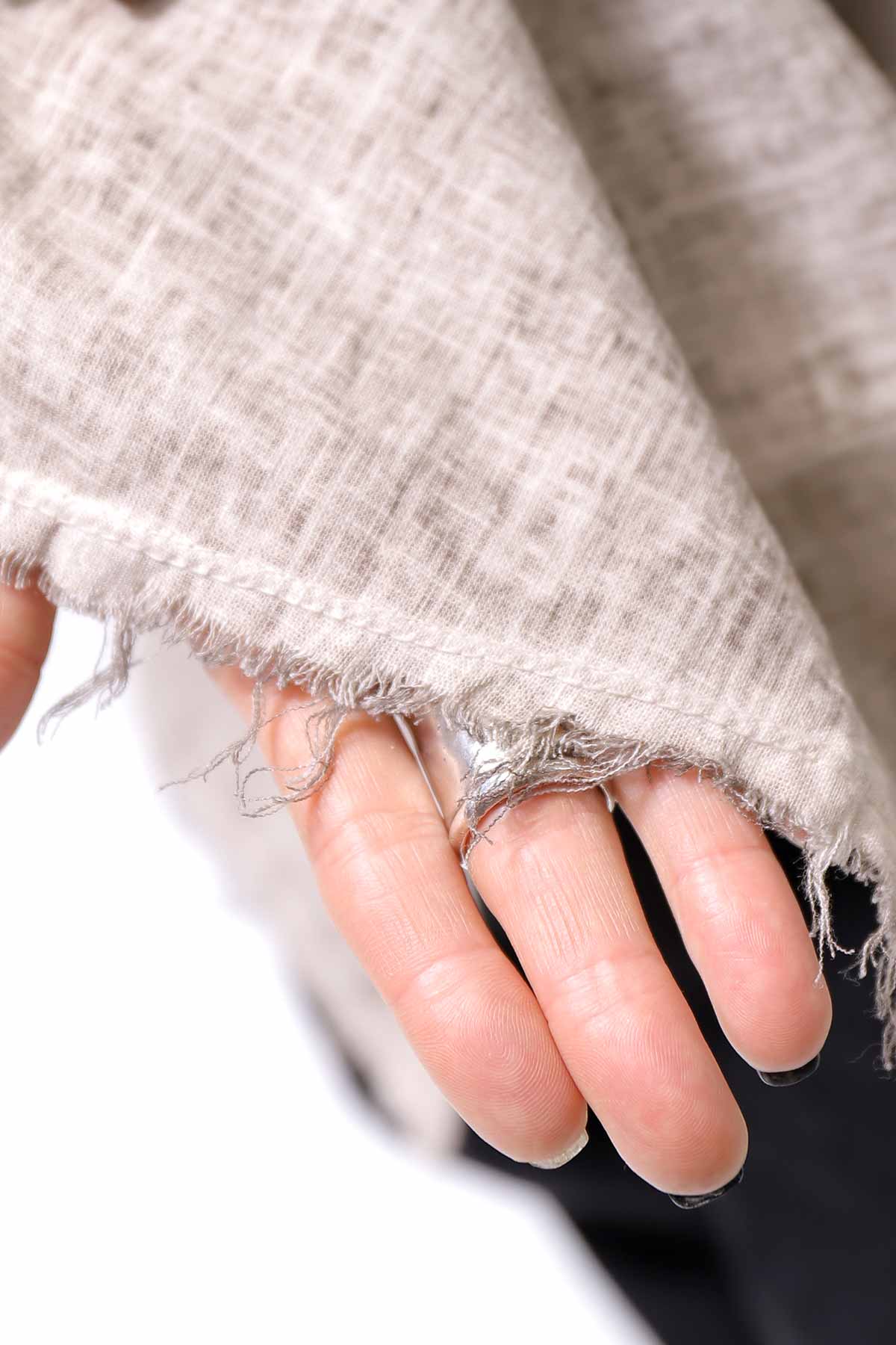 【sanctamuerte】 BACK DRAPE LONG SHIRT 284/MM_DUSTY BEIGE