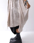【sanctamuerte】 BACK DRAPE LONG SHIRT 284/MM_DUSTY BEIGE