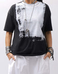 【bajra】 UNISEX PRINTED TEE BLACK&WHITE SET 156QK02