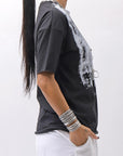 【bajra】 UNISEX PRINTED TEE BLACK&WHITE SET 156QK02