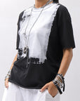 【bajra】 UNISEX PRINTED TEE BLACK&WHITE SET 156QK02