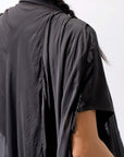 【sanctamuerte】 BACK DRAPE LONG SHIRT 284/MM_BLACK