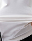【NOSTRASANTISSIMA】 SIDE TACK SLEEVE-LESS TOP TS02_WHITE