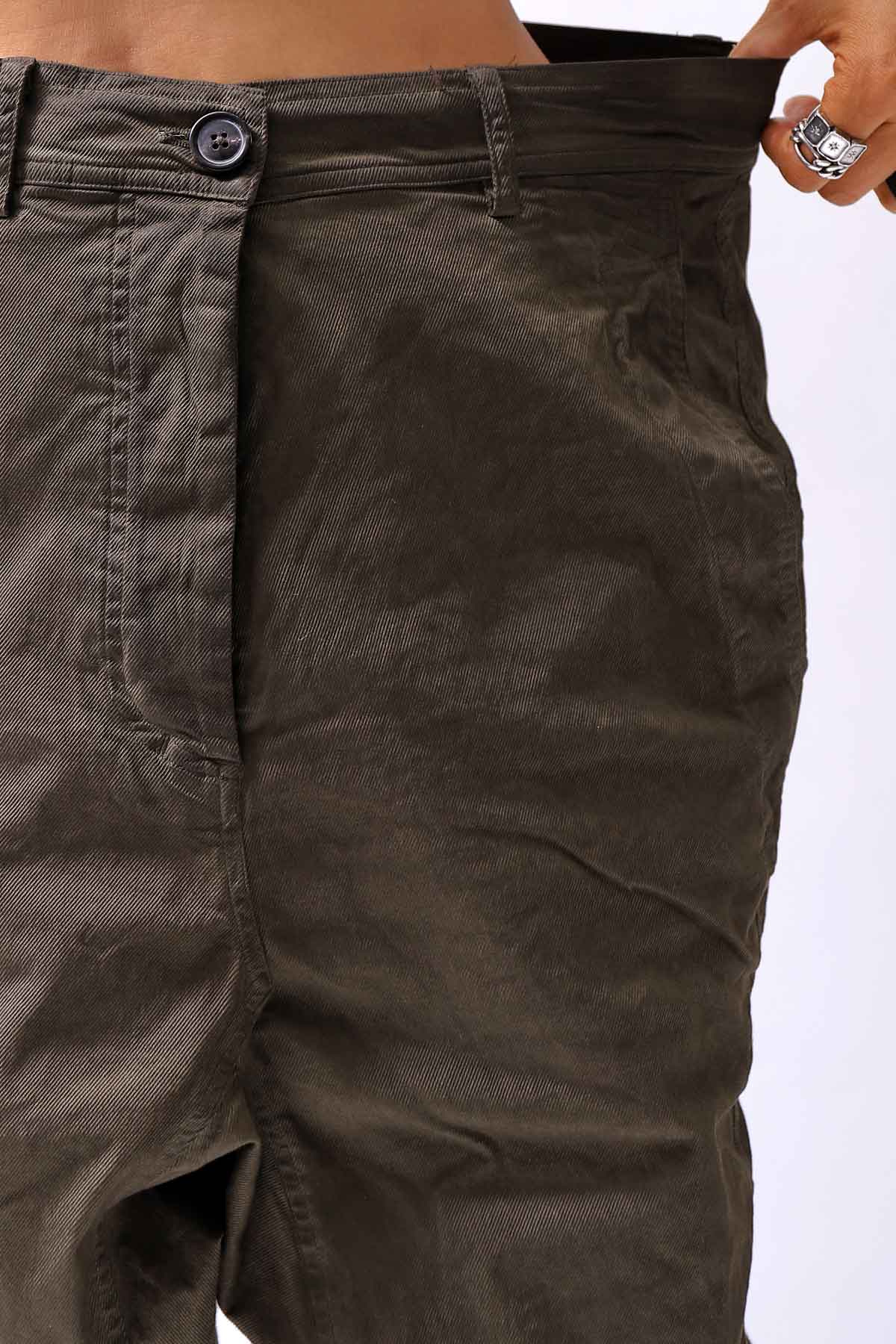 【RUNDHOLZ】 UNISEX ICONIC COTTON SARROUEL PANTS 260 0111_KHAKI CLOUD