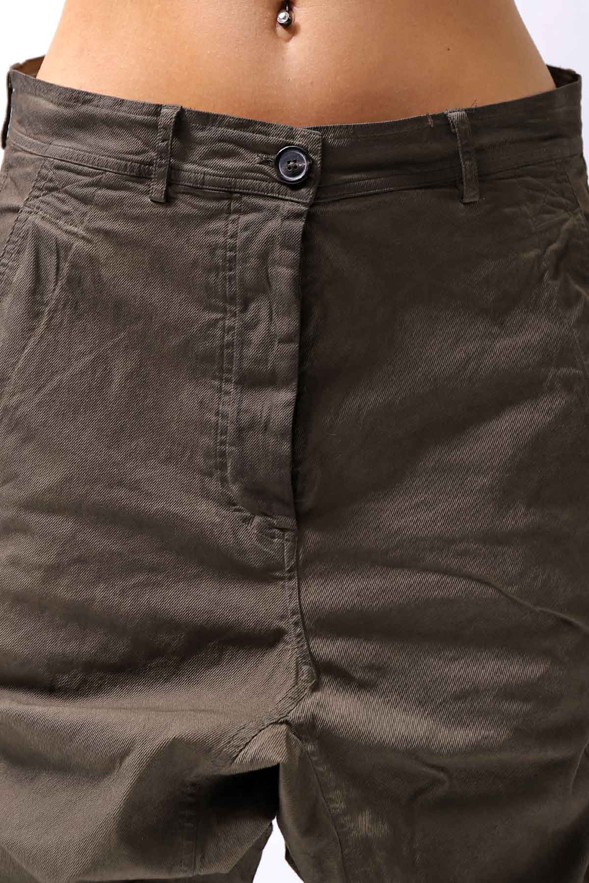 【RUNDHOLZ】 UNISEX ICONIC COTTON SARROUEL PANTS 260 0111_KHAKI CLOUD