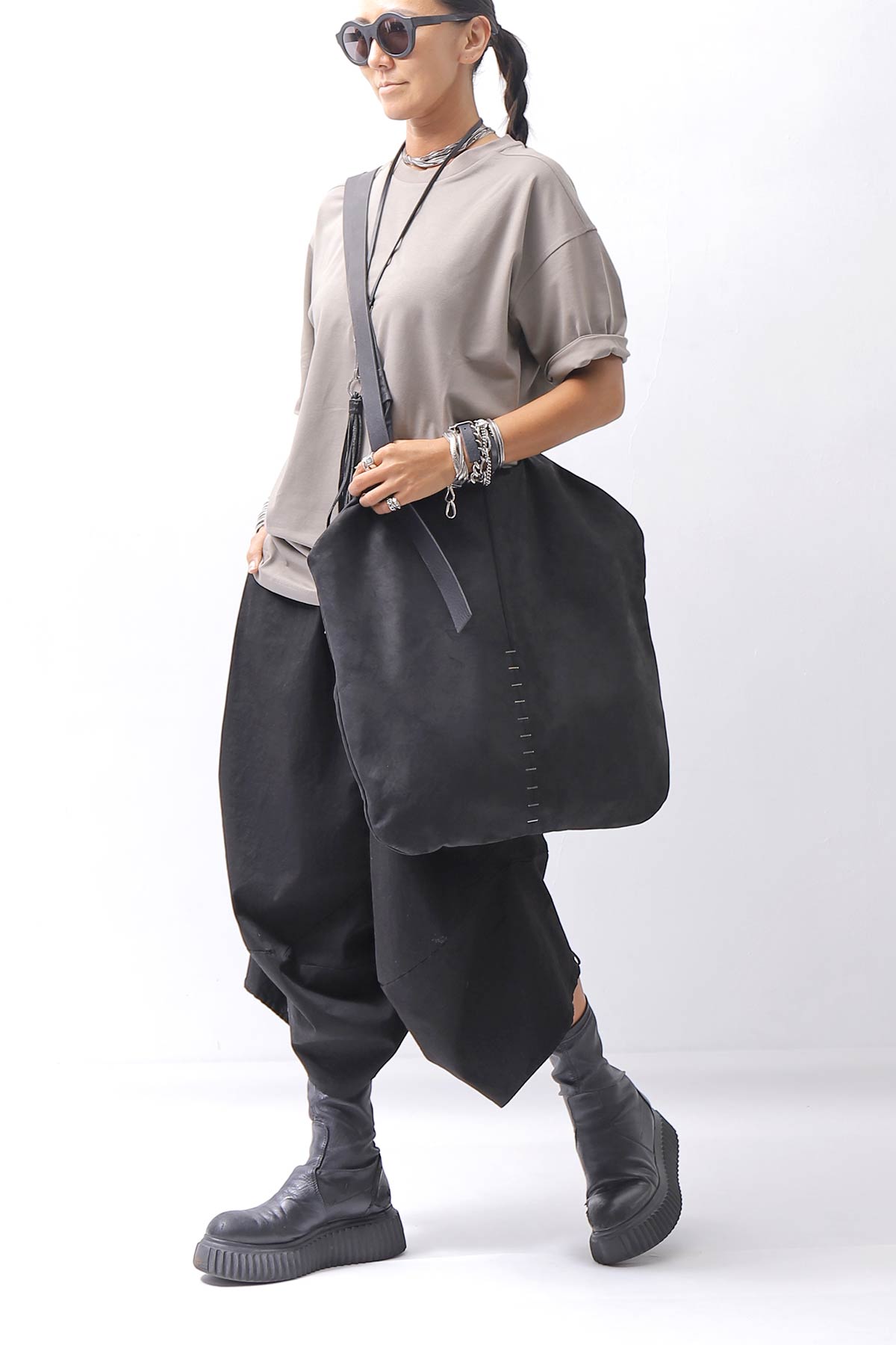 【DANIELE BASTA】MULTIWAY LONG STRAP TOTE BAG DBM005_BLACK