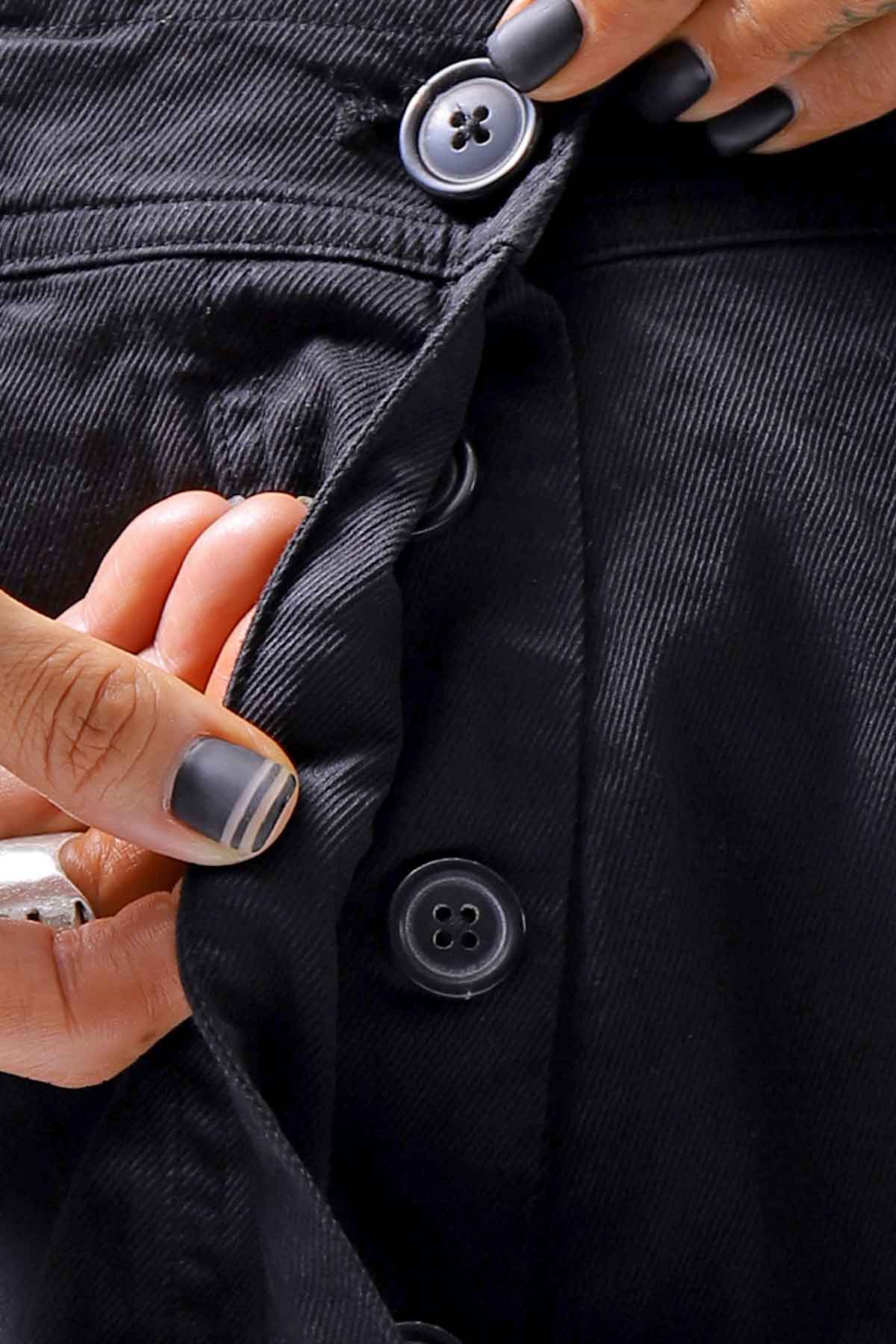 【RUNDHOLZ】 UNISEX ICONIC COTTON SARROUEL PANTS 260 0111_BLACK