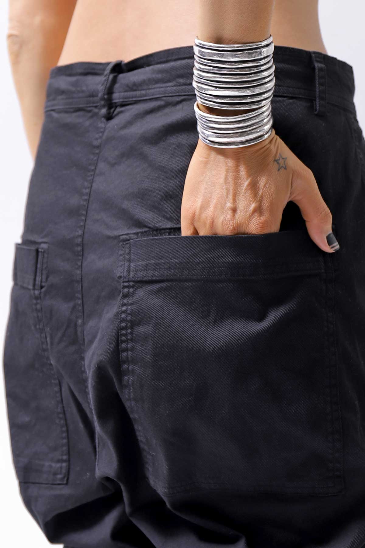 【RUNDHOLZ】 UNISEX ICONIC COTTON SARROUEL PANTS 260 0111_BLACK