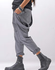 【bajra】 UNISEX FRONT FLAP STRETCH PANTS 161QP01_GREY