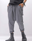 【bajra】 UNISEX FRONT FLAP STRETCH PANTS 161QP01_GREY