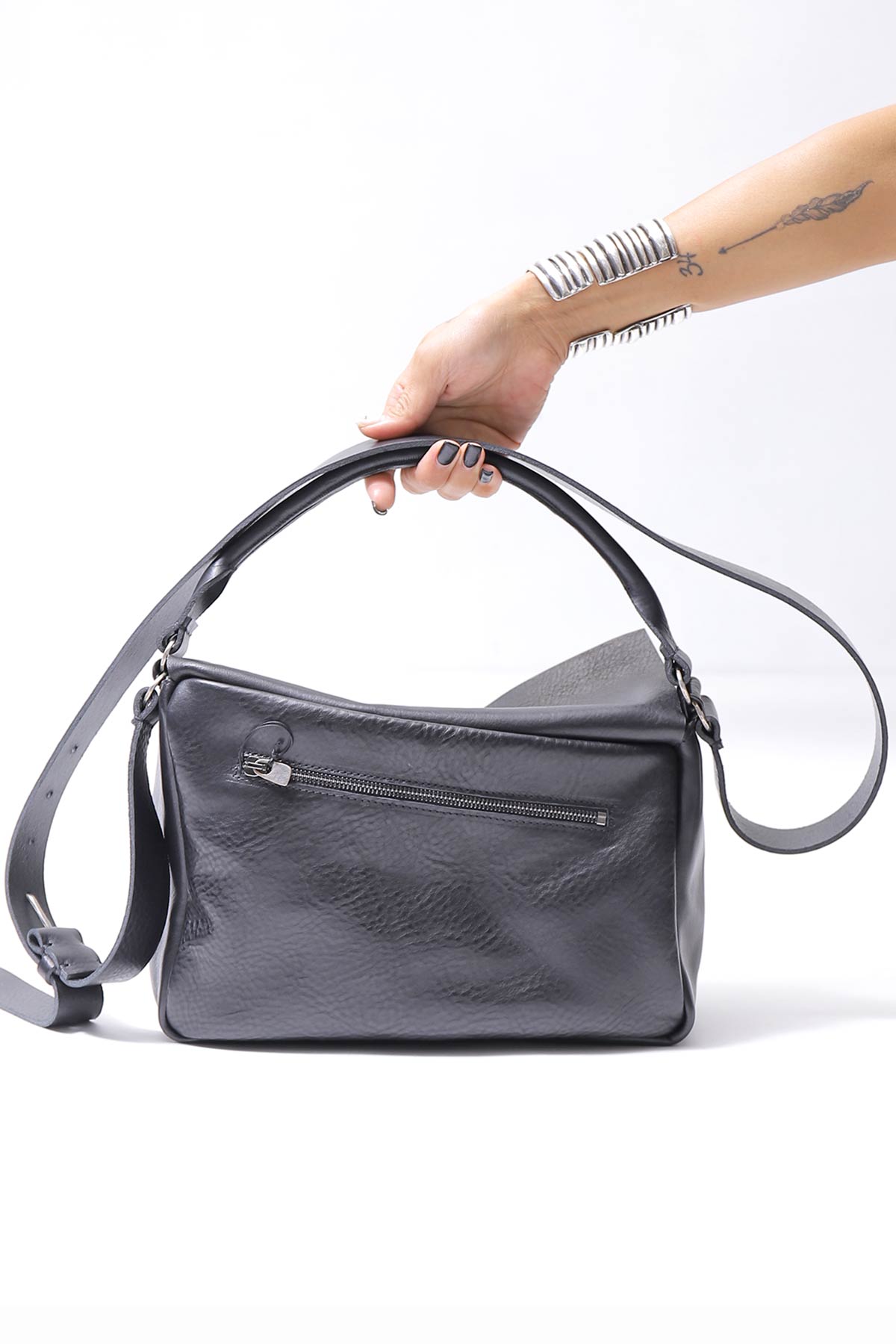【DANIELE BASTA】2WAY SHOULDER FLAP ON BAG DBM004_BLACK