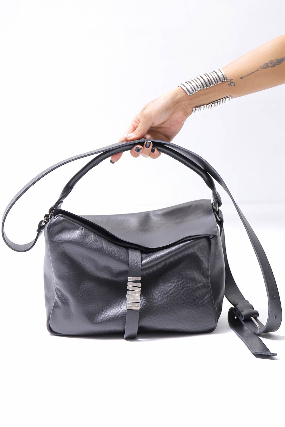 【DANIELE BASTA】2WAY SHOULDER FLAP ON BAG DBM004_BLACK