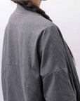 【bajra】 UNISEX STRETCH LIGHT SHIRT BLOUSON 161QB01LG/SH_GREY