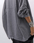 【bajra】 UNISEX STRETCH LIGHT SHIRT BLOUSON 161QB01LG/SH_GREY