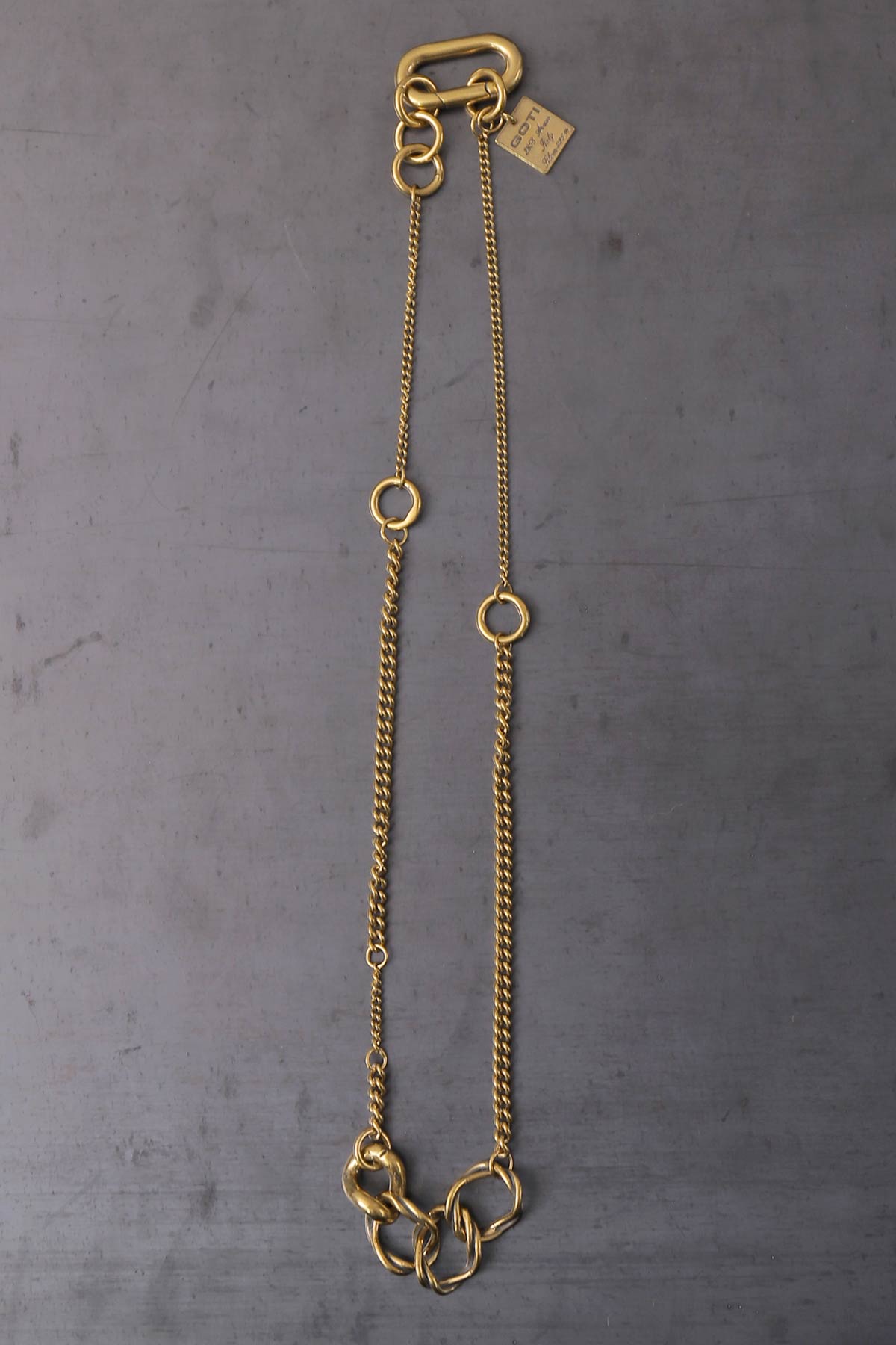 【GOTI】 TWIST RING TOP NECKLACE CN2135_GOLD
