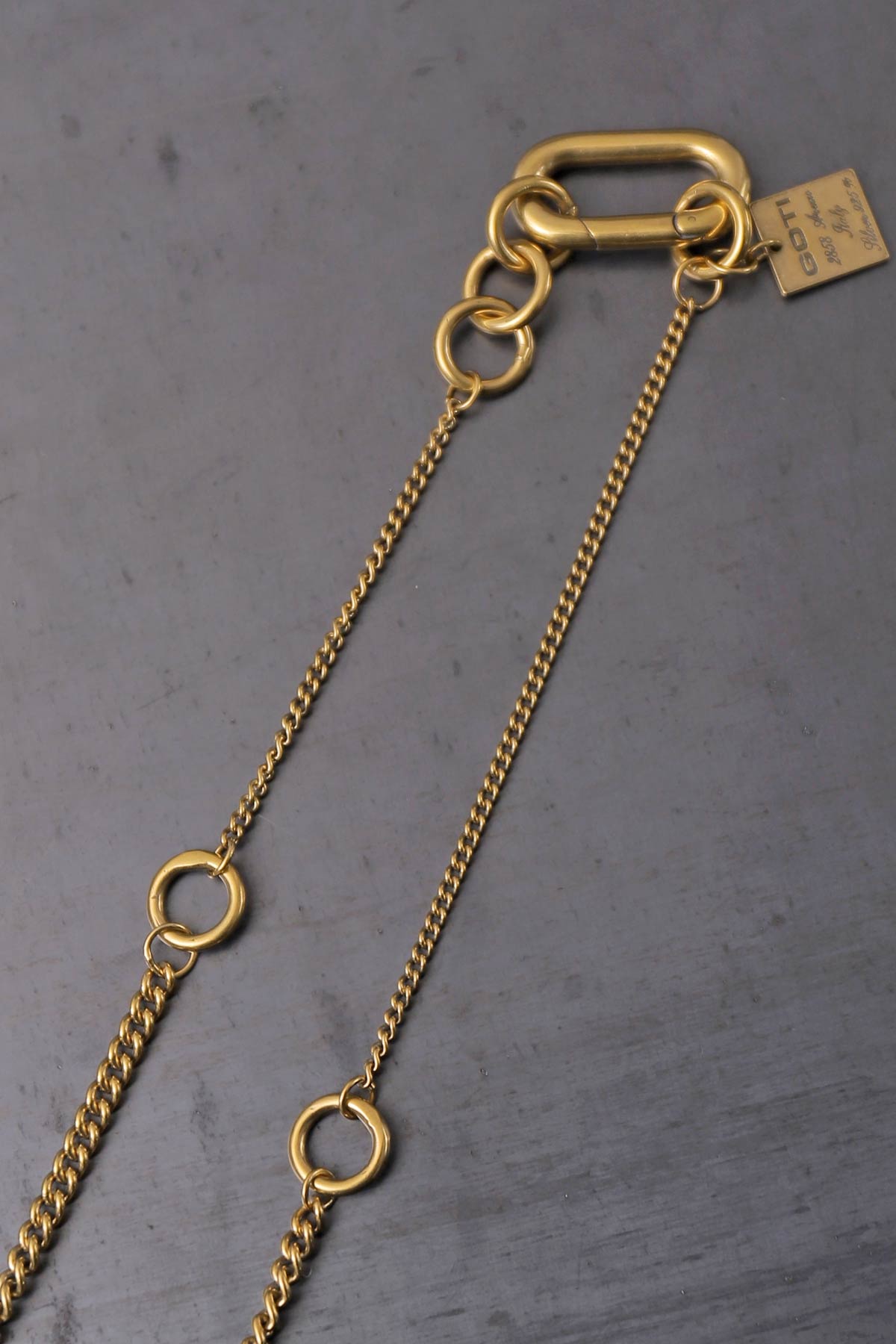 【GOTI】 TWIST RING TOP NECKLACE CN2135_GOLD