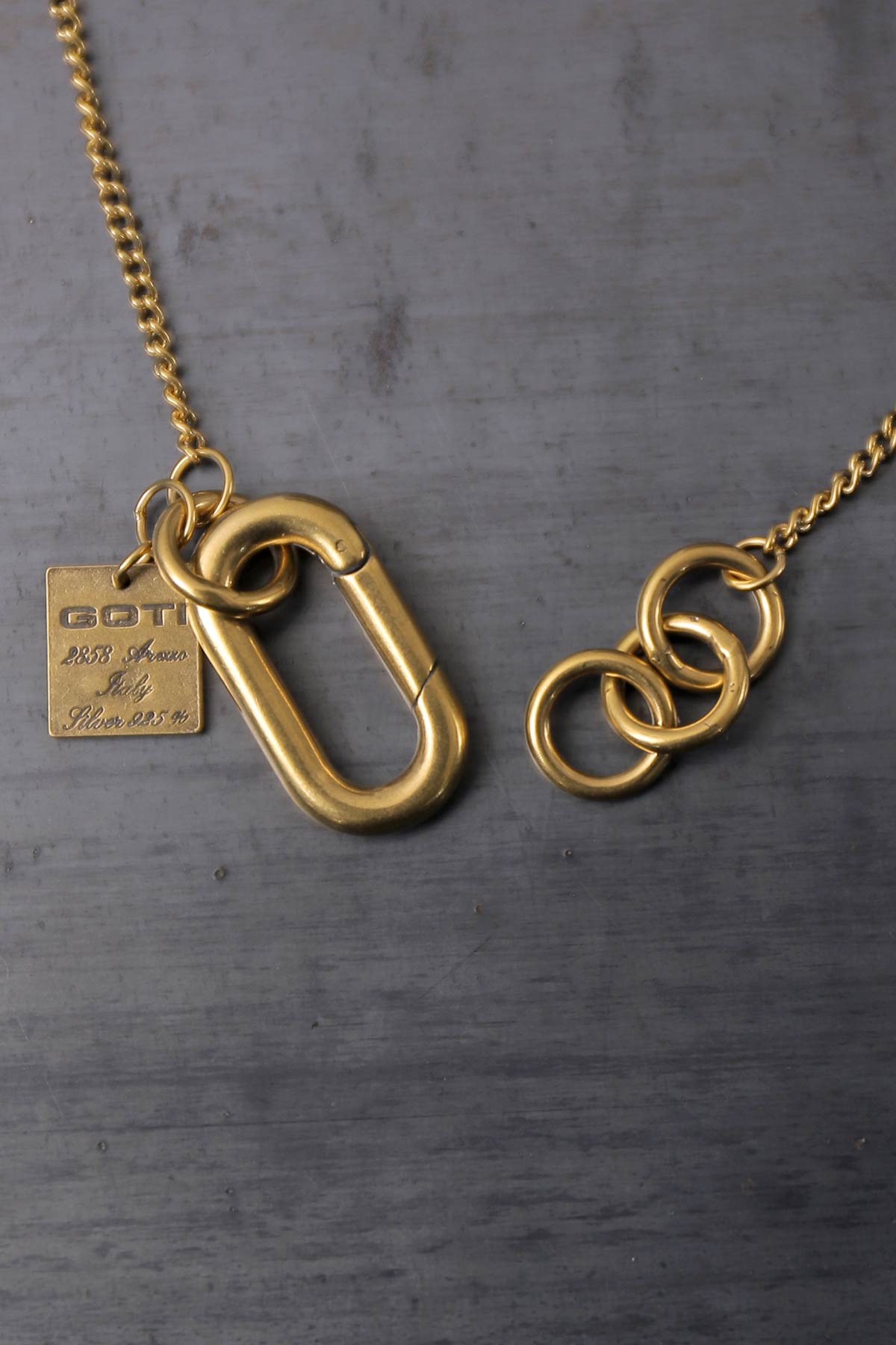 【GOTI】 TWIST RING TOP NECKLACE CN2135_GOLD