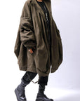 【RUNDHOLZ】 UNISEX DESIGN POCKET BLOUSON COAT 260 1208_KHAKI CLOUD