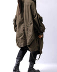 【RUNDHOLZ】 UNISEX DESIGN POCKET BLOUSON COAT 260 1208_KHAKI CLOUD