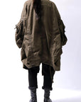【RUNDHOLZ】 UNISEX DESIGN POCKET BLOUSON COAT 260 1208_KHAKI CLOUD