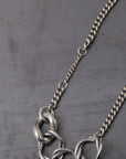 【GOTI】 TWIST RING TOP NECKLACE CN2135_SILVER