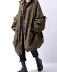 【RUNDHOLZ】 UNISEX DESIGN POCKET BLOUSON COAT 260 1208_KHAKI CLOUD