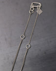 【GOTI】 TWIST RING TOP NECKLACE CN2135_SILVER