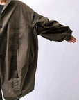 【RUNDHOLZ】 UNISEX DESIGN POCKET BLOUSON COAT 260 1208_KHAKI CLOUD