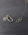 【GOTI】 TWIST RING TOP NECKLACE CN2135_SILVER