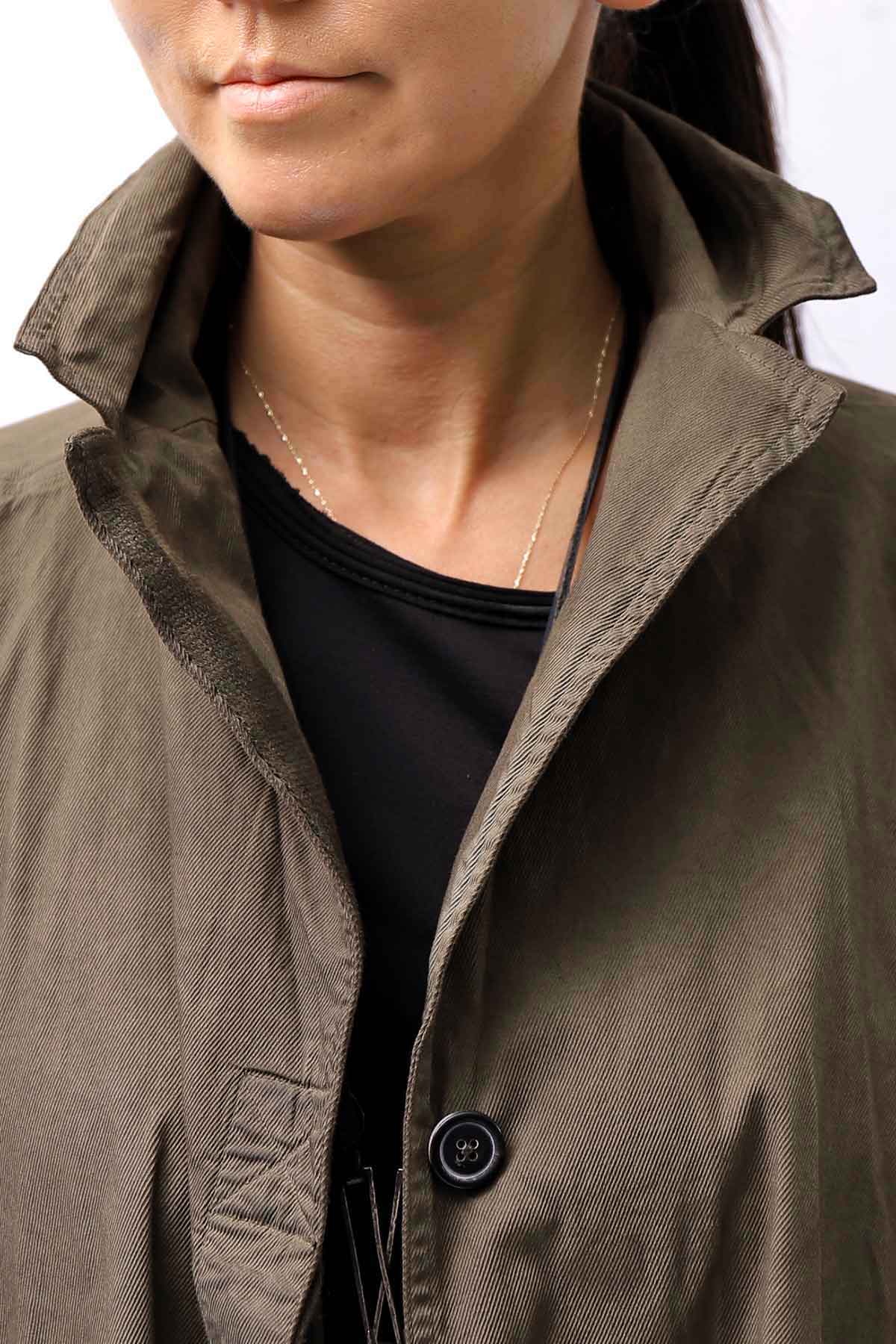 【RUNDHOLZ】 UNISEX DESIGN POCKET BLOUSON COAT 260 1208_KHAKI CLOUD