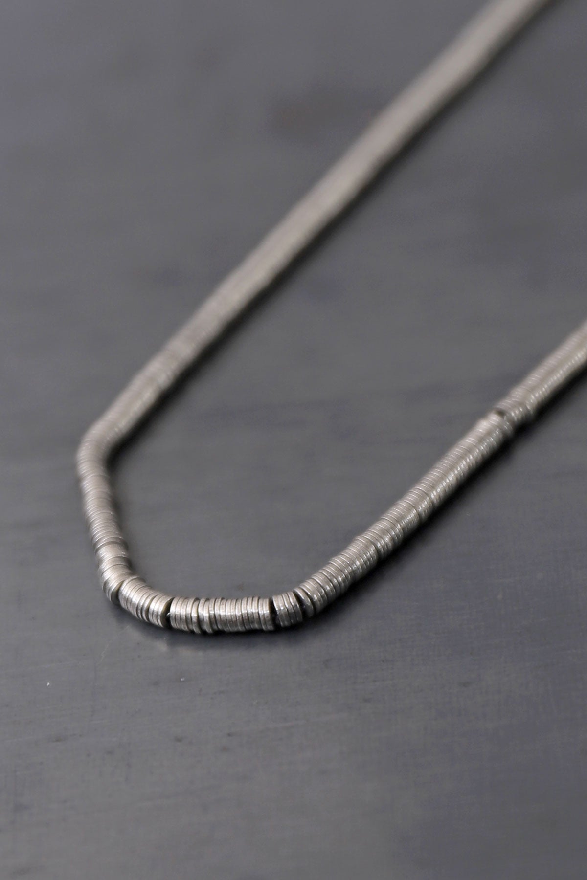 【GOTI】 ROUND MICRO PLATE CHAIN NECKLACE_CN715